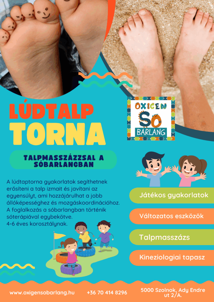 Lúdtalp Torna talpmasszázzsal a sóbarlangban