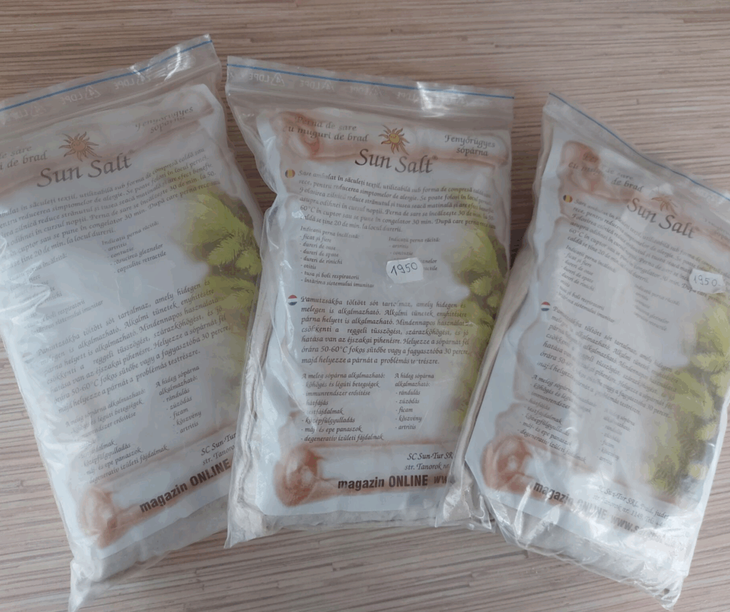 Fülpárna erdélyi adalékmentes sóval töltve